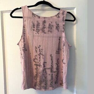 Paloma Wool Pink Receipts Tank- Size XL